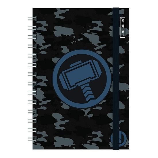 Caderno Bullet Journal Colegial (Médio) 80 Folhas Capa Dura Container Thor Dmw