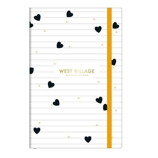 Caderno Costurado Capa Dura Sem Pauta Fitto M 80 Folhas West Village Tilibra - Envio de Capas Conforme Disponibilidade do Estoque