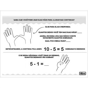 Caderno Matemática Substração Com 20 Folhas Tilibra