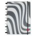 Caderno Decor Grande Preto e Branco Pop Disc