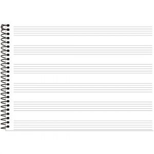 Caderno Espiral 1/4 (Pequeno) 80 Folhas Capa Dura Música 307991 Foroni - Envio de Capas Conforme Disponibilidade do Estoque