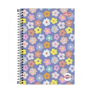 Caderno Espiral 1/4 (Pequeno) 80 Folhas Capa Dura Pepper Tilibra - Envio de Capas Conforme Disponibilidade do Estoque