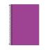 Caderno Espiral 1/4 (Pequeno) 80 Folhas Sem Pauta Capa Plástica Neon Roxo Tilibra