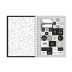 Caderno Espiral 1/4 (Pequeno) 80 Folhas Capa Dura Back To Black 3160067 Foroni - Envio de Capas Conforme Disponibilidade do Estoque