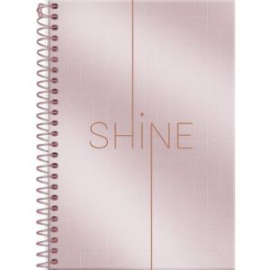 Caderno Espiral 1/4 (Pequeno) 80 Folhas Capa Dura Shine 3166022 Foroni - Envio de Capas Conforme Disponibilidade do Estoque