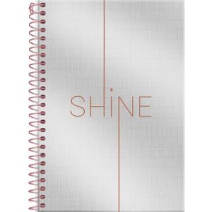 Caderno Espiral 1/4 (Pequeno) 80 Folhas Capa Dura Shine 3166022 Foroni - Envio de Capas Conforme Disponibilidade do Estoque