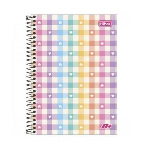 Caderno Espiral 1/4 (Pequeno) 96 Folhas Capa Dura Mais + Tilibra - Envio de Capas Conforme Disponibilidade do Estoque