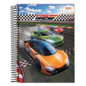 Caderno de Cartografia e Desenho Espiral Capa Dura X-Racing 80