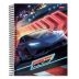 Caderno Espiral 1/4 (Pequeno) Capa Dura 80 Folhas Fast Race Jandaia - Envio de Capas Conforme Disponibilidade do Estoque