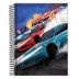 Caderno Espiral 1/4 (Pequeno) Capa Dura 80 Folhas Fast Race Jandaia - Envio de Capas Conforme Disponibilidade do Estoque