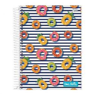 Caderno Espiral 1/4 (Pequeno) 80 Folhas Capa Dura Stella Jandaia - Envio de Capas Conforme Disponibilidade do Estoque