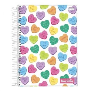 Caderno Espiral 1/4 (Pequeno) 80 Folhas Capa Dura Stella Jandaia - Envio de Capas Conforme Disponibilidade do Estoque