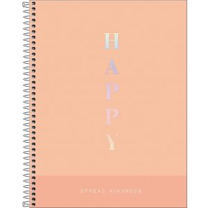 Caderno Espiral A4 90g 80 Folhas Capa Dura Happy Tilibra - Envio de Capas Conforme Disponibilidade do Estoque