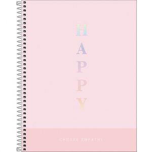 Caderno Espiral A4 90g 80 Folhas Capa Dura Happy Tilibra - Envio de Capas Conforme Disponibilidade do Estoque