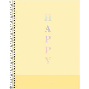 Caderno Espiral A4 90g 80 Folhas Capa Dura Happy Tilibra - Envio de Capas Conforme Disponibilidade do Estoque