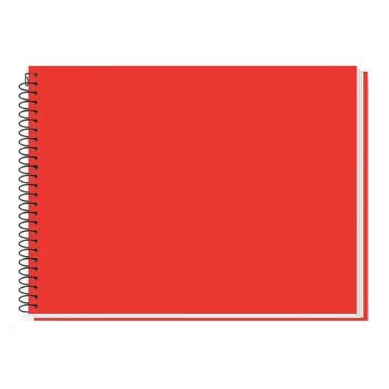 Caderno Espiral Cartografia 48 Folhas Capa Dura Vermelho 2130 Tamoio