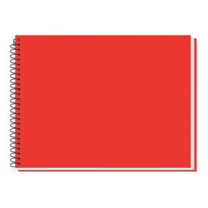 Caderno Espiral Cartografia 48 Folhas Capa Dura Vermelho 2130 Tamoio