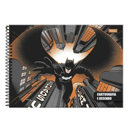 Caderno Espiral Cartografia 80 Folhas Capa Dura Batman 3386871 Foroni