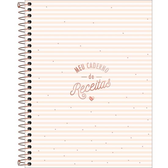 Caderno Espiral Capa Dura Colegial (Médio) 80 Folhas Receitas Soho Tilibra - Envio de Capas Conforme Disponibilidade do Estoque