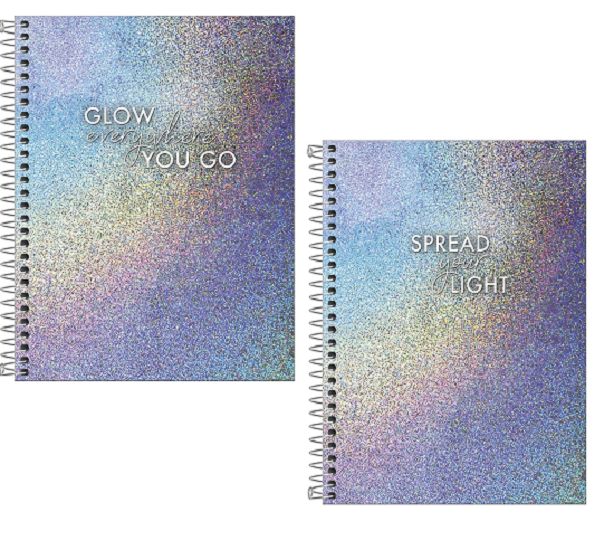 Caderno Espiral Colegial (Médio) 1 Matéria 80 Folhas Capa Dura Glow Tilibra - Envio de Capas Conforme Disponibilidade do Estoque