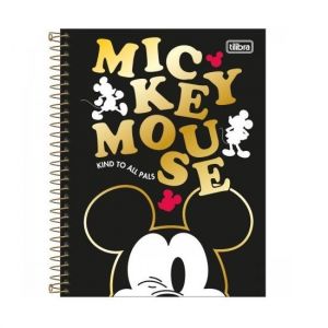 Caderno Espiral Colegial (Médio) 1 Matéria 80 Folhas Capa Dura Mickey Tilibra - Envio de Capas Conforme Disponibilidade do Estoque