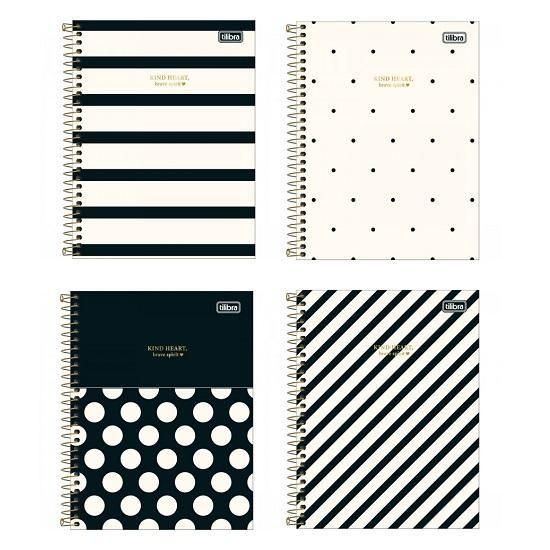 Caderno Espiral Colegial (Médio) 1 Matéria 80 Folhas Capa Dura West Village Tilibra - Envio de Capas Conforme Disponibilidade do Estoque