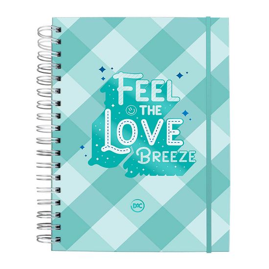 Caderno Espiral Colegial (Médio) 10 Matérias 80 Folhas Capa Dura Breezer Verde 3647 Dac