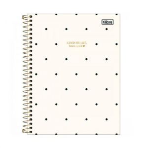 Caderno Espiral Colegial (Médio) 10 Matérias 160 Folhas Capa Dura West Village Tilibra - Envio de Capas Conforme Disponibilidade do Estoque