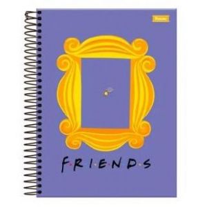 Caderno Espiral Colegial (Médio) 1 Matéria 80 Folhas Capa Dura Friends 3363928 Foroni - Envio de Capas Conforme Disponibilidade do Estoque