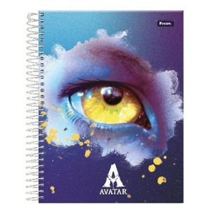 Caderno Espiral Colegial (Médio ) 1 Matéria 80 Folhas Capa Dura Avatar 3370517 Foroni - Envio de Capas Conforme Disponibilidade do Estoque