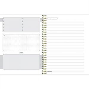 Caderno Espiral Colegial (Médio) 1 Matéria 80 Folhas Capa Dura Fluor Mix Soft 3162779 Foroni - Envio de Capas Conforme Disponibilidade do Estoque