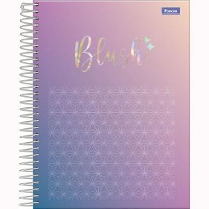 Caderno Espiral Colegial (Médio) 8 Matérias 160 Folhas Capa Dura Blush 3164780 Foroni - Envio de Capas Conforme Disponibilidade do Estoque