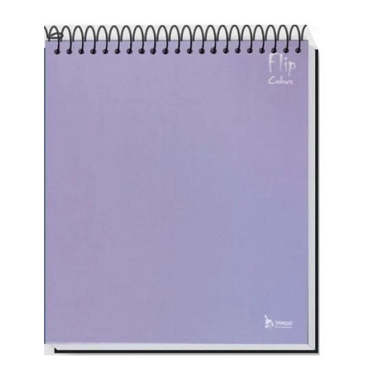 Caderno Espiral Flip 10 Matérias 160 Folhas Capa Dura Colors Lilás 2187 Tamoio