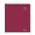 Caderno Espiral Flip 10 Matérias 160 Folhas Capa Dura Colors Vinho 2413 Tamoio