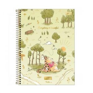 Caderno Espiral Universitário (Grande) 1 Matéria 80 Folhas Capa Dura Pooh Tilibra -  Envio de Capas Conforme Disponibilidade do Estoque