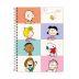 Caderno Espiral Universitário (Grande) 1 Matéria 80 Folhas Capa Dura Snoopy Tilibra - Envio de Capas Conforme Disponibilidade do Estoque