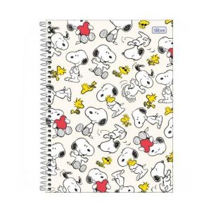 Caderno Espiral Universitário (Grande) 1 Matéria 80 Folhas Capa Dura Snoopy Tilibra - Envio de Capas Conforme Disponibilidade do Estoque