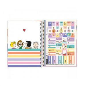 Caderno Espiral Universitário (Grande) 1 Matéria 80 Folhas Capa Dura Snoopy Tilibra - Envio de Capas Conforme Disponibilidade do Estoque