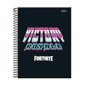 Caderno Espiral Universitário (Grande) 1 Matéria 96 Folhas Capa Dura Fortnite 3364207 Foroni -  Envio de Capas Conforme Disponibilidade do Estoque