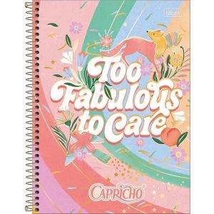 Caderno Espiral Universitário (Grande) 1 Matéria Capa Dura Capricho Tilibra - Envio de Capas Conforme Disponibilidade do Estoque