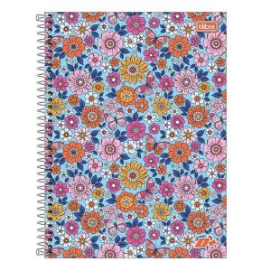 Caderno Espiral Universitário (Grande) 1 Matéria 96 Folhas Capa Dura Feminino Mais Tilibra - Envio de Capas Conforme Disponibilidade do Estoque