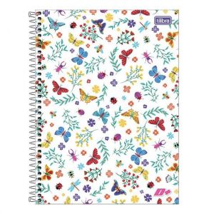 Caderno Espiral Universitário (Grande) 1 Matéria 96 Folhas Capa Dura Feminino Mais Tilibra - Envio de Capas Conforme Disponibilidade do Estoque