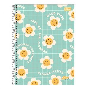 Caderno Espiral Universitário (Grande) 1 Matéria 96 Folhas Capa Dura Feminino Mais Tilibra - Envio de Capas Conforme Disponibilidade do Estoque