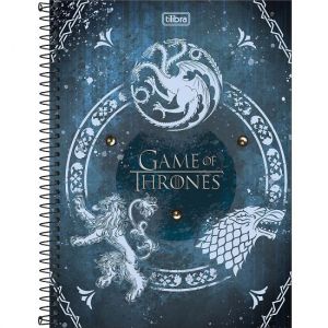 Caderno Espiral Universitário (Grande) 1 Matéria Capa Dura Game Of Thrones Tilibra - Envio de Capas Conforme Disponibilidade do Estoque