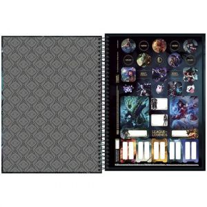 Caderno Espiral Universitário (Grande) 1 Matéria Capa Dura League Of Legends Tilibra - Envio de Capas Conforme Disponibilidade do Estoque