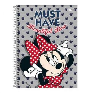 Caderno Espiral Universitário (Grande) 1 Matéria Capa Dura Minnie Light Tilibra - Envio de Capas Conforme Disponibilidade do Estoque