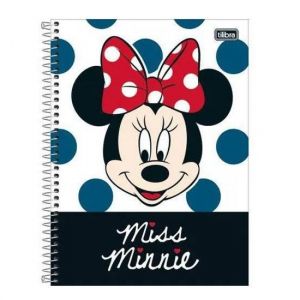 Caderno Espiral Universitário (Grande) 1 Matéria Capa Dura Minnie Light Tilibra - Envio de Capas Conforme Disponibilidade do Estoque