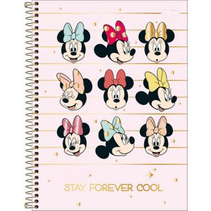 Caderno Espiral Universitário (Grande) 1 Matéria Capa Dura Minnie Tilibra - Envio de Capas Conforme Disponibilidade do Estoque