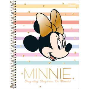 Caderno Espiral Universitário (Grande) 1 Matéria Capa Dura Minnie Tilibra - Envio de Capas Conforme Disponibilidade do Estoque