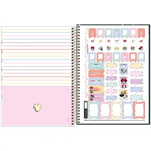 Caderno Espiral Universitário (Grande) 1 Matéria Capa Dura Minnie Tilibra - Envio de Capas Conforme Disponibilidade do Estoque